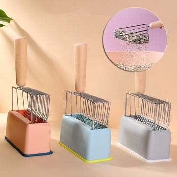 Metal Filter Cat Litter Shovel Set